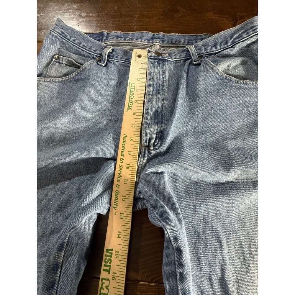Wrangler Regular Fit Mens Jeans 38x30 Blue Denim‎ 965T1DS Mid Wash Straight Leg